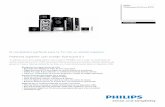 Potencia superior con sonido Surround 5...Philips Minisistema Hi-Fi con DVD FWD876 El compañero perfecto para la TV con un sonido superior Potencia superior con sonido Surround 5.1