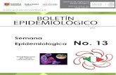 BOLETÍN EPIDEMIOLÓGICO · 2019-10-17 · Comparación entre las características clínicas y de laboratorio de las infecciones por virus chikungunya y dengue. Para el diagnóstico