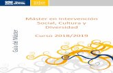 Máster en Intervención Social, Cultura y DIversidad Máster ... · Acercamiento a la psicología histórico-cultural como enfoque para abordar la relación entre mente y sociedad.