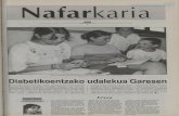 Nafarkaria · 2012-06-25 · Nafarkaria Et>unkaria Ostirala, 1997k uztailareo 18n a Atzetik ateratak odoo tantarel biden neurtzez dutn diabetikoee dutek azukrn kopuruae . JAGOBA MANTEROLA