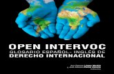 OPEN INTERVOC ESPAÑOL / INGLÉS DE DERECHO INTERNACIONAL · ñol de Derecho internacional público, pero que solo recogen las acepciones de ... ción y caracterización del Derecho