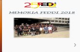 MEMORIA FEDDI 2018 FEDDI 2018.pdfMEMORIA DEPORTIVA 2018 Estimados amigos de FEDDI, Para mi es un honor el escribir este preámbulo de la Memoria Deportiva de FEDDI 2018. Ha sido un