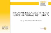 INFORME DE LA XXVIII FERIA INTERNACIONAL DEL LIBRO FIL 2018 - Cambio.pdf · En el marco de la XXVIII Feria Internacional del Libro Monterrey 2018, este organismo electoral presentó