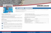 FT 2015 UBC APLANADO RGB BAJA - Materiales Jerez · 2019-02-24 · APLANADO UNIBLOCK 01 800 847 7000 APLANADO UNIBLOCK es un recubrimiento ﬁnal en polvo base cemento para aplanar