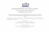 UNIVERSIDAD DE GUAYAQUIL CARÁTULrepositorio.ug.edu.ec/bitstream/redug/10979/1/TESIS VILLAVICENCIO - LARA.pdf · i carÁtul universidad de guayaquil facultad de ciencias administrativas
