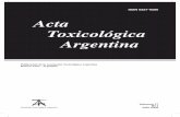 ISSN 0327-9286 Acta Toxicológica Argentinaanálisis de plaguicidas en agua. El coeficiente de riesgo (CR) fue calculado como el cociente entre la concentración máxima de plaguicida