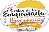 Programacion Fiestas de la Empanada XIX - 2018 - Impresa-BAJA … · 2018-08-14 · la Empanada. Hemos preparado una programación para todos, grandes y chicos podrán disfrutar de