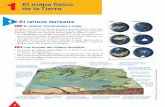 1 El mapa físico de la Tierra · Entre los principales ríos del mundo, cabe destacar los siguientes: • En América del Norte, los ríos Yukón, Mackenzie, Misisipí y Río Grande.