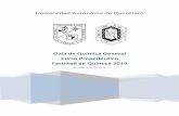 Universidad Autónoma de Querétaroa...Guía de Química General Curso Propedéutico Facultad de Química 2019 5 1. Determinar la capacidad, en litros, de una caja de 0.6 m de largo