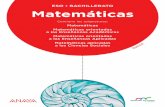ESO • BACHILLERATO Matemáticas · ESO MATEMÁTICAS ORIENTADAS A LAS ENSEÑANZAS ACADÉMICAS MATERIAL PARA EL ALUMNADO MATERIAL PARA EL PROFESORADO Para cada uno de los cursos,
