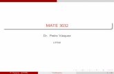 MATE 3032 - Recinto Universitario de Mayagüezacademic.uprm.edu/~pvasquez/mate3032/clases1415II/7.4.pdf · MATE 3032 El objetivo es expresar la función racional P (x) Q (x) como