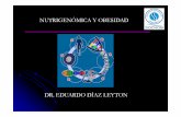 NUTRIGENÓMICA Y OBESIDAD DR. DIAZ.pdf · 2019-09-15 · Hipercolesterolemia Familiar Trastorno monogénico del gen que codifica el receptor de LDL Louis Rene Lecanou 1829 colesterol