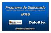 Programa de Diplomado - oportunidades.deloitte.cloportunidades.deloitte.cl/marketing/Archivos en la web/Diplomado IFRS.pdf• Casos de Estudios: Activos y Proyectos inducidos por normas