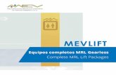 Equipos completos MRL Gearless · con Sistema de variación de frecuencia VVVF con instalación eléctrica premontada y conectores “Plug and Play”, está disponible para velocidades
