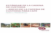 ESTÁNDAR DE LA CADENA DE CUSTODIA + ANEXO DE LA …...versión 2.0 de noviembre de 2011 para el té y el rooibos, versión 3.1 de junio de 2012 para el cacao). Entre el 1 de diciembre