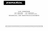 LK-1900AN MANUAL DE INSTRUCCIONES (ESPANOL) ... Explicacion de la maquina de coser botones a pespunte