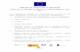 eeas.europa.eu · Web viewSe recomienda la presentación de referencias por parte de individuos o entidades profesionales especializadas en el tema para mejor valoración de la candidatura