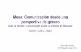 Mesa: Comunicación desde una perspectiva de género · Mercedes Altuna FIC/UdelaR - Set 2018. Conocimiento Situado - Donna Haraway “La Udelar cuenta con 9.378 docentes, de los