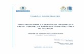 TRABAJO FIN DE MASTER - Archivo Digital UPMoa.upm.es/51721/1/TFM_DANIELA_ORTIZ_GUACHAMIN.pdf · España posee una normativa extensa y específica para empresas constructoras, su ley