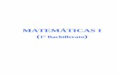 CONTENIDOS Y TEMPORALIZACION MATEMÁTICAS I …4. Conocer el teorema de los senos y el del coseno y aplicarlos a la resolución de triángulos cualesquiera. 5. Conocer las fórmulas