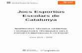 Jocs Esportius Escolars de Catalunyacegarraf.cat/wp-content/uploads/NORMATIVES-JEEC.pdf · Jocs Esportius Escolars de Catalunya NORMATIVA TÈCNICA GENERAL I NORMATIVES TÈCNIQUES