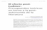 El efecto post- Ludmer - UFSC ZO.pdf · controvertida historia del delito en la literatura argentina4, para llegar hasta sus abordajes sobre la literatura latinoamericana desde la