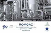ROMGAZ Presentation - 2018p... · 100% de Romgaz) şi asociații SC DepomureşSA (deținută40% de Romgaz), SC Agri LNG Project Company SRL (deținută25% de Romgaz). Acest document