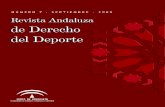 Revista Andaluza...Revista Andaluza de Derecho del Deporte. Número 7 - Septiembre 2009 Ausencia de condición de interesado de federación española en proceso disciplinario contra