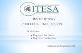 Presentación de PowerPoint - ITESAinscripciones.itesa.edu.mx/pdf/INSTRUCTIVOJD18.pdf · Solicitud de inscripción o Solicitud de inscripción condicionada Ingresa al módulo “Solicitudde