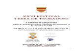 XXXXVVII FFEESSTTIIVVAALL TTEERRRRAA DDEE … · 2016-08-25 · l’Edat Mitjana, en el marc dels projectes culturals endegats per l’Ajuntament de Castelló d’Empúries de recerca