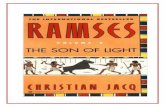 Ramsés El Hijo De La Luz...Ramsés El Hijo De La Luz Christian Jacq Page 4 Seti, el faraón de Egipto, aquel al que llamaban «el toro victorioso>, se mantenía a unos diez pasos