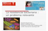 La resistencia bacteriana : un problema relevanteLa resistencia bacteriana : un problema relevante Es la capacidad natural o adquirida de una bacteria de permenecer refractaria a los