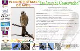 IV FORO ESTATAL Las Aves y Su Conservación”fz.uach.mx/noticias/2014/05/06/.Programa IV foro de aves 2014.pdf · 5/6/2014  · Facultad de Zootecnia y Ecología (614) 434-0304 ext.