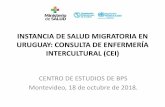 INSTANCIA DE SALUD MIGRATORIA EN URUGUAY: CONSULTA … · 2019-12-11 · Magnitud •No se conocen ... no ha profundizado en el abordaje del cuidado intercultural. Trascendencia •Identificación
