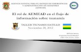 El rol de AEMEAD en el flujo de información sobre tsunamisredsismica.uprm.edu/Spanish/tsunami/mapa/info/... · El rol de AEMEAD en el flujo de información sobre tsunamis TALLER