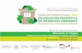 México, D.F. 8 de octubre del 2015 Biowaste to biogas• Ejemplos de plantas de biogás 9. Número de plantas y potencia eléctrica instalada en Alemania 10 139 159 186 274 370 450