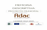 MMEEMMOORRIIAA DDEESSCCRRIIPPTTIIVVAA - ADACadac.es/adacsite/wp-content/uploads/Memoria-proyecto-municipal.pdf · Conservación a pequeña escala de bienes inmuebles del patrimonio