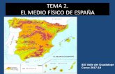 EL MEDIO FÍSICO DE ESPAÑA - WordPress.com · tema 2. el medio fÍsico de espaÑa ies valle del guadalope curso 2017-18 ¿sabrÍas identificar geograficamente dÓnde se sitÚa espaÑa