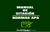 CITACIÓN DE MANUAL NORMAS APA - Libre Pensador · Manual de Citación Normas APA por Biblioteca Universidad Externado de Colombia se distribuye bajo una Licencia Creative Commons
