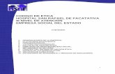 CODIGO DE ETICA HOSPITAL SAN RAFAEL DE FACATATIVA III ... DE ETICA062013.pdf · de cumplimiento del modelo Estándar de Control Interno en el subsistema de control estratégico-componente