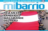 q Por el Día de la Bandera y Aniversario de Batalla de ... · L a Bandera más grande del Perú, de 216 metros cuadrados, fue paseada por unos tres mil esco-lares del distrito de