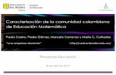 Caracterización de la comunidad colombiana de Educación ......Términos específicos en EMAT 14 Gómez, P. y Cañadas, M. C. (2013). Development of a taxonomy for key terms in mathematics