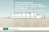 MEMORIA DE - Hospital Universitario Puerta del Marhospitalpuertadelmar.com/wp-content/uploads/2018/12/Memoria_2016.pdf · 10 - Enfermedades y trastornos del sist. Endoc., nutrición