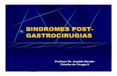 SINDROMES POST- GASTROCIRUGIASA.pdf · Gastritis por reflujo alcalino Síndrome del asa aferente Síndrome del asa eferente Diarrea del vagotomizado Aton ía g ástrica cr ónica