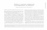 Política y gestión ambiental contemporánea en Méxicoenpro.mx/publica/provencio-unam04.pdfPolítica y gestión ambiental contemporánea en México* ENRIQUE PROVENCIO DURAZO** Política