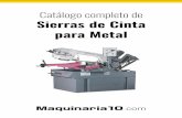 Catálogo de Sierras de Cinta para Metal en Maquinaria10 · Hoja de sierra 10-14 ZZ (SP 13V) 3351547 17€ Banco 3630000 66€ Botón "Manual marcha sierra de cinta" · Para marcha