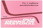 Fe i cultura postmoderna - tudominioweb.estudominioweb.es/CEP/108.pdf · Fe i cultura postmoderna . QP o Pastoral de Quaresma. 1 Evolució en la Imatge del sacerdot. Antologia: Joan