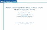 Precios y asequibilidad de la banda ancha en América ...³n_Galperin.pdf · Precios y asequibilidad de la banda ancha en América Latina: Metodología y análisis Hernan Galperin,