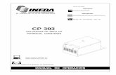 CP 303 - INFRA · salida de soldadura tipo cd manual de operacion proporcione este manual al operador. visite nuestro website en: cp 303 soldadora de arco cd potencial constante el