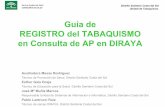 Guía de REGISTRO del TABAQUISMO en Consulta de AP en DIRAYA · Distrito Sanitario Costa del Sol Unidad de Tabaquismo Auxiliadora Mesas Rodríguez Técnico de Promoción de Salud.